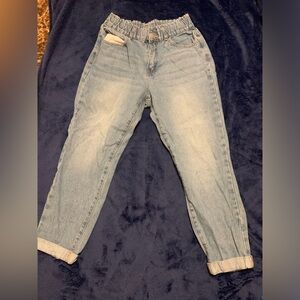 SHEIN light washed boyfreind jeans with elastic